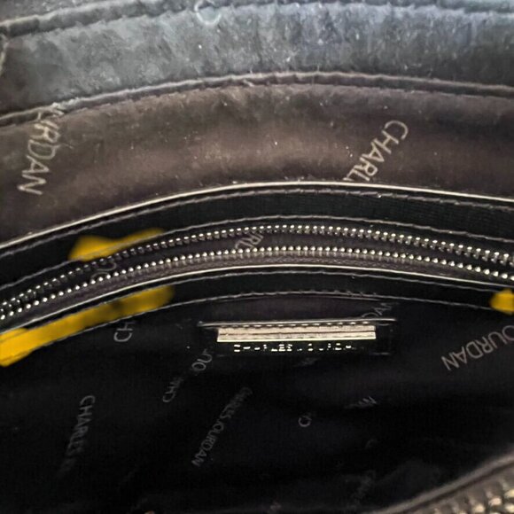 Charles Jourdan Black Cross-Body Bag Adjustable Strap & Zipper Pocket Versatile - Picture 6 of 9